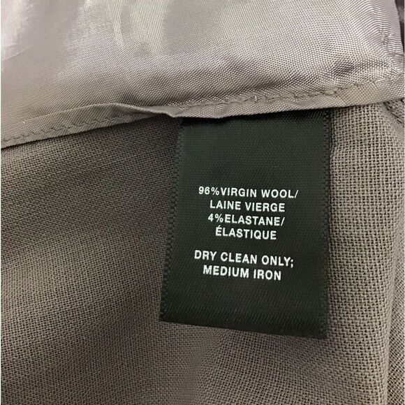 Lafayette 148 New York Wide Leg Trousers In Soapstone New Size 10 - Picture 5 of 11